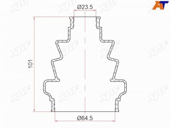 Пыльник шрус внутренний OPEL ASTRA H 04-SIGNUM  03-08VECTRA C 02-08ZAFIRA B 05- SAT ST-105-0014