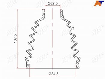 Пыльник шрус наружный NISSAN NAVARA 05-15 YD25DDTI SAT ST-105-0011