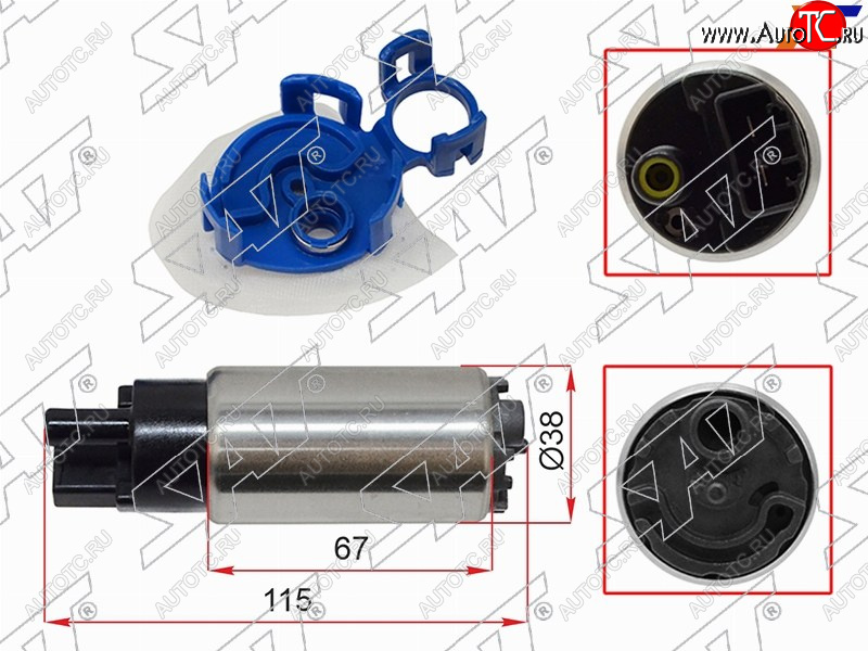 1 129 р. Топливный насос KIA OPTIMA 2.02.4 10-15HYUNDAI SONATA 10-14I40 11-15 SAT ST-112-0006  с доставкой в г. Вологда