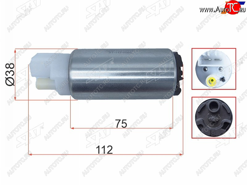 1 199 р. Топливный насос 3,5BAR, 90LH, NISSANINFINITISUBARU SAT ST-112-0003  с доставкой в г. Вологда