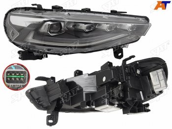 11 649 р. Фара правая (LED) SAT Haval F7  дорестайлинг (2018-2022)  с доставкой в г. Вологда. Увеличить фотографию 2