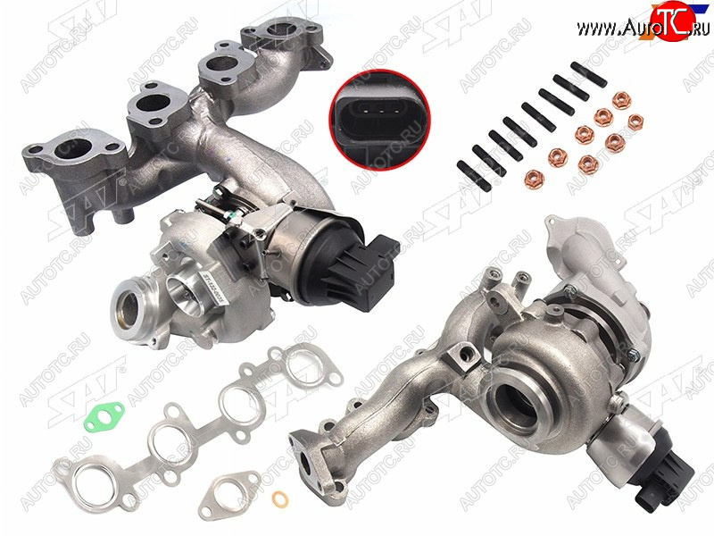 34 999 р. Турбина Audi A3 03-13  Volkswagen Golf 08-16  Passat 05-11  Audi S3 08-12  Skoda Yeti 09-18  Vo SAT ST-132-0035  с доставкой в г. Вологда