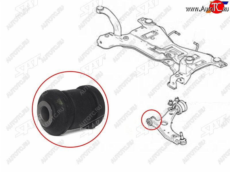 329 р. Сайлентблок Ford Focus 04-11  Kuga 08-13  Mazda 3 03-13  Kia Clarus 96-01  Mazda 3 MPS 06-13  3 SAT ST-1328381-BF  с доставкой в г. Вологда
