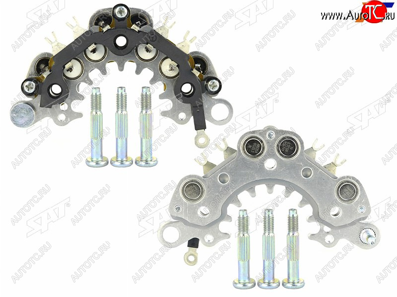 649 р. Диодный мост генератора SUBARU FORESTER 2.5 03-LEGACY 2.5 00-03 EJ25 D=114mm SAT ST-133-0015  с доставкой в г. Вологда