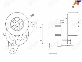 Натяжитель приводного ремня MMC ASXLANCEROUTLANDERRVR 07- SAT ST-1345A090