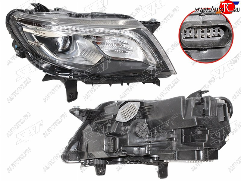 15 849 р. Фара правая (LED) SAT  Geely Atlas  NL3 (2016-2022)  с доставкой в г. Вологда