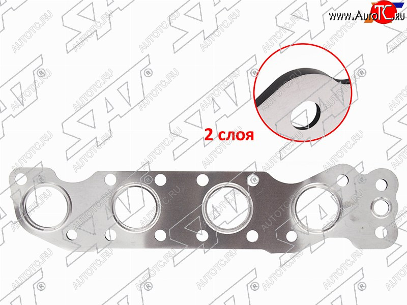 439 р. Прокладка выпускного коллектора SUZUKI ESCUDOGRAND VITARA 05-SWIFT 04-10SX4 06-JIMNY 01- V=1.6 SAT ST-14140-69G02  с доставкой в г. Вологда
