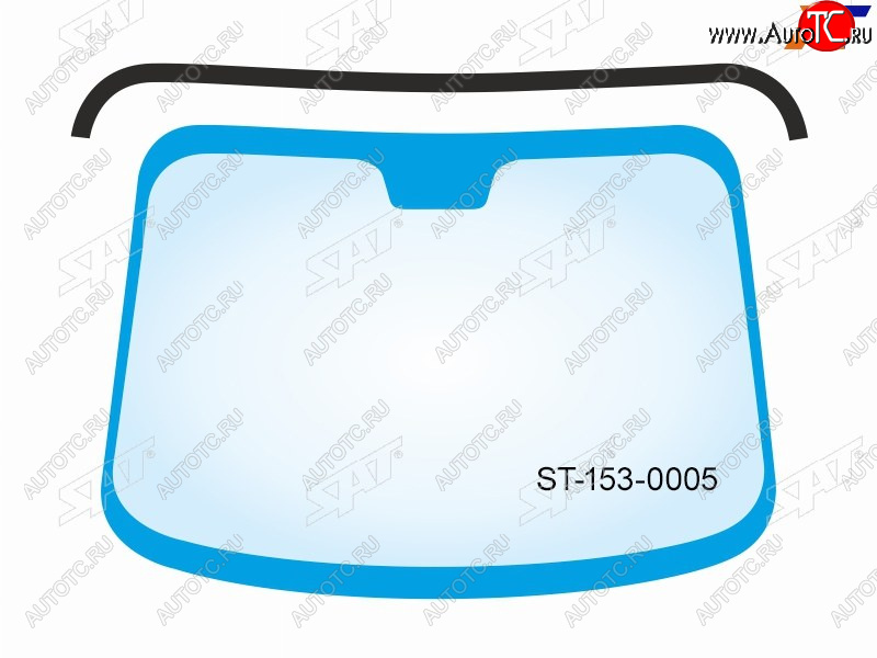 879 р. Молдинг лобового стекла (Сверху) SAT Hyundai Santa Fe TM дорестайлинг (2018-2021)  с доставкой в г. Вологда