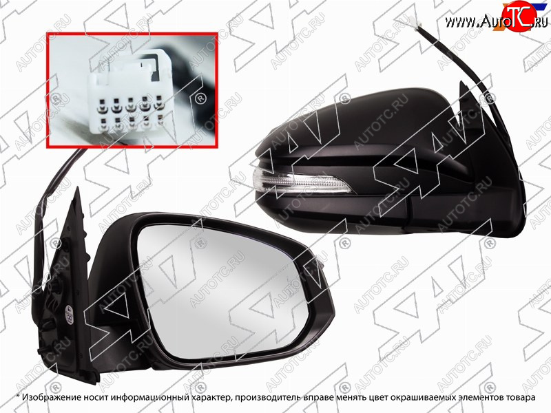 11 849 р. Зеркало Toyota Hilux Pick Up 15-20  Fortuner 15-20 (Справа Обогрев Регулировка Повторитель повор SAT ST-16-0060  с доставкой в г. Вологда