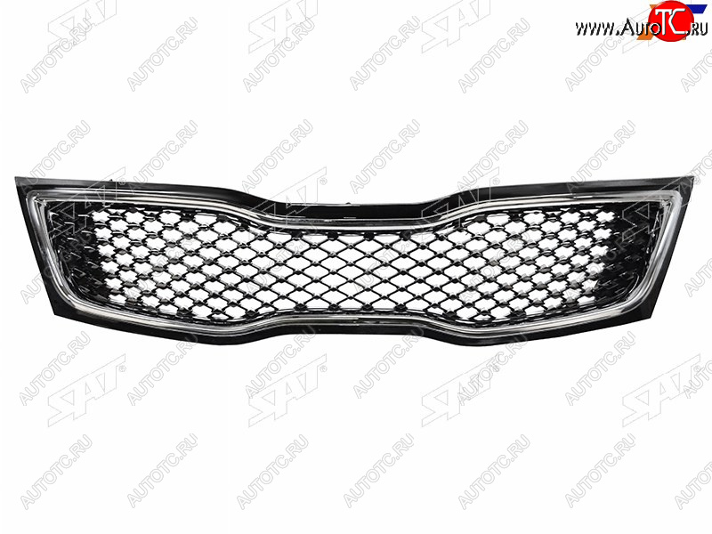 4 649 р. Решетка радиатора SAT  KIA Optima  3 TF (2013-2016) рестайлинг седан (молдинг хром)  с доставкой в г. Вологда