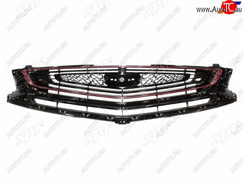 2 699 р. Решетка радиатора SAT  Geely Coolray  SX11 (2018-2023) дорестайлинг (молдинг хром)  с доставкой в г. Вологда