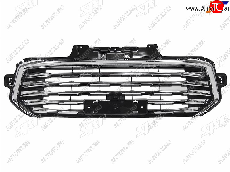 10 849 р. Решетка радиатора SAT Haval Jolion дорестайлинг (2020-2024) (хром)  с доставкой в г. Вологда
