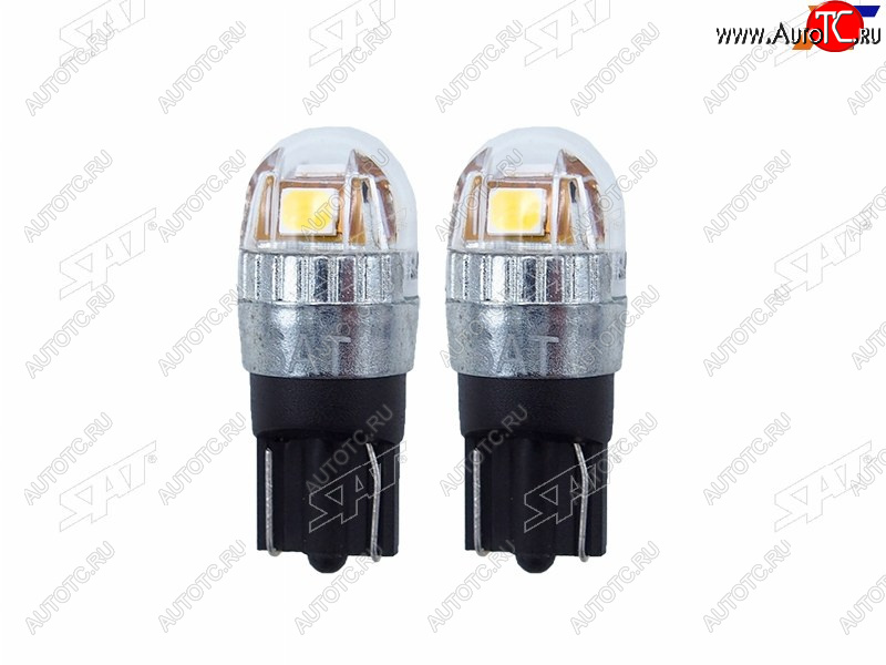 389 р. Лампа дополнительного освещения 12V W5W 1W120LM Canbus LED 6000-6500K, белая (Комплект 2 шт.) SAT ST-175-0056  с доставкой в г. Вологда