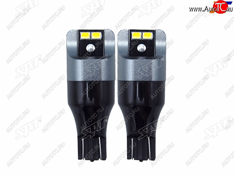 499 р. Лампа дополнительного освещения 12V W16W 1.9W210LM Canbus LED 6000-6500K, белая (Комплект 2 шт.) SAT ST-175-0059  с доставкой в г. Вологда