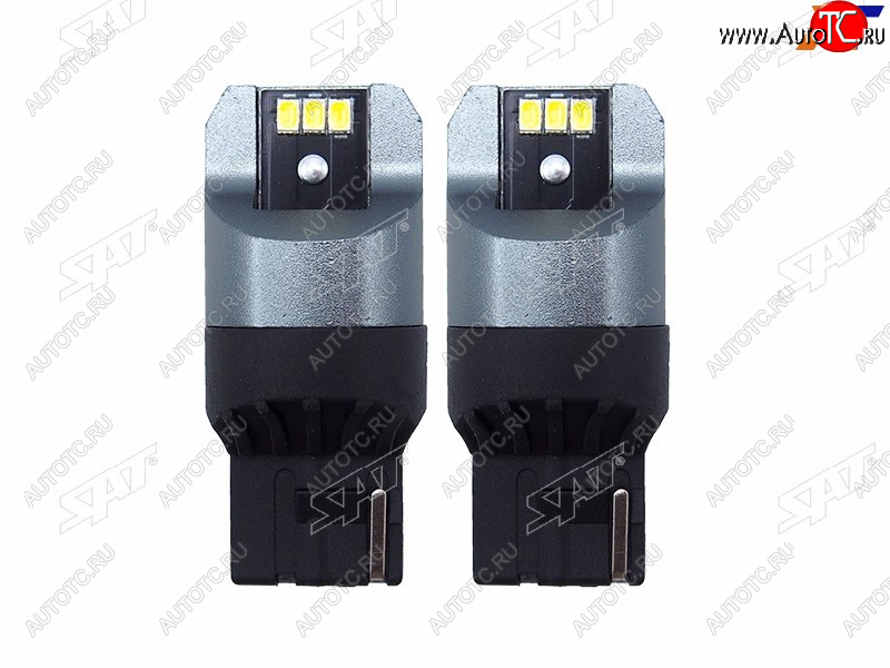649 р. Лампа дополнительного освещения 12V W21W 3W330LM Canbus LED (Комплект 2 шт.) SAT ST-175-0062  с доставкой в г. Вологда