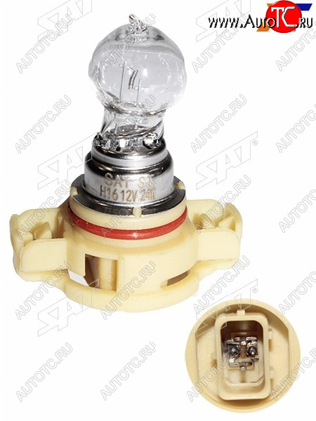 349 р. Лампа головного освещения галогенная H16 PSX24W 12V24W (Цоколь H16 Евро) SAT ST-175-0080  с доставкой в г. Вологда