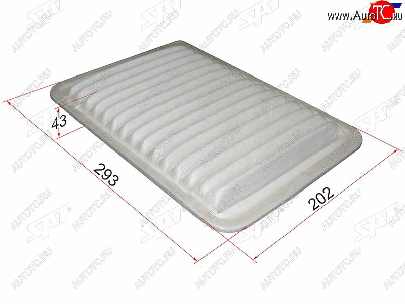 229 р. Фильтр воздушный SAT  Lexus ES250  XV60 (2012-2015), Lexus ES300h  XV60 (2012-2015), Lexus ES350 ( XV40,  XV60) (2006-2018), Toyota Camry ( XV40,  XV50) (2006-2014)  с доставкой в г. Вологда