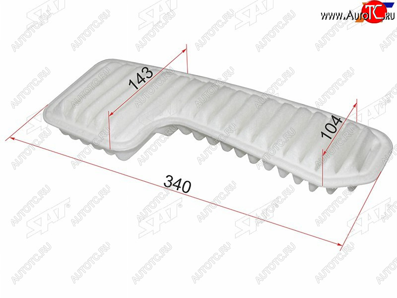 319 р. Фильтр воздушный SAT  Toyota Mark 2 ( X100,  Qualis,  X110) - RAV4 ( XA10,  CA20,  XA30,  XA305,  XA40,  XA50)  с доставкой в г. Вологда