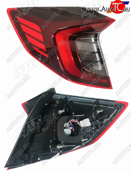 4 099 р. Фонарь задний левый (внешний, LED) SAT  Hyundai Sonata  DN8 (2019-2022)  с доставкой в г. Вологда
