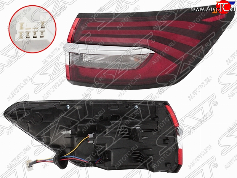 4 899 р. Правый фонарь задний (LED) SAT Geely Coolray SX11 дорестайлинг (2018-2023)  с доставкой в г. Вологда