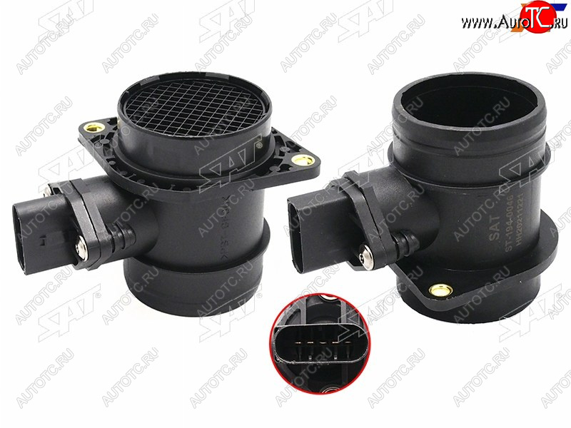 2 299 р. Расходомер воздуха VW GOLF 00-10 JETTA 99-09 TOUAREG 03-10 SAT ST-194-0046  с доставкой в г. Вологда