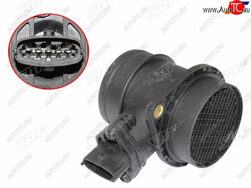 2 559 р. Датчик массового расхода воздуха LADA KALINA 04-13 PRIORA 08-15 GAZEL 94-02 SOBOL 97-13 VOLGA 07 SAT ST-194-0059  с доставкой в г. Вологда