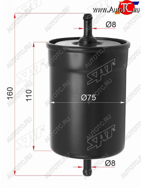 359 р. Фильтр топливный AUDI A4 94-01A6 97-05VW GOLF 91-99PASSAT 88-05FORD GALAXY 95-06 SAT ST-1H0201511A  с доставкой в г. Вологда