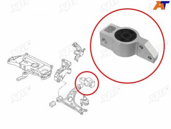 Сайлентблок Audi A3 03-13  Skoda Octavia 04-13  Volkswagen Golf 03-19  Jetta 05-10  Audi S3 08-1 SAT ST-1K0199232J