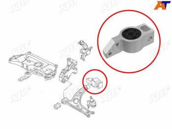 Сайлентблок Audi A3 03-13  Q3 11-19  Q5 12-17  Skoda Octavia 04-13  Volkswagen Golf 03-19  Jett SAT ST-1K0199231J