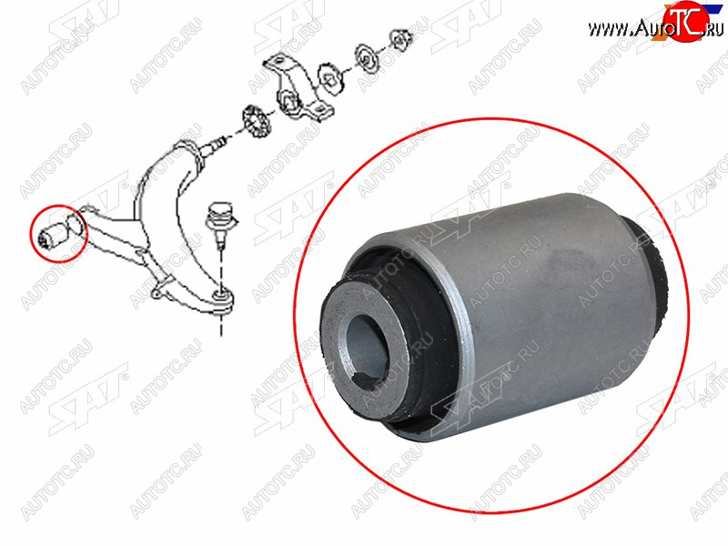 399 р. Сайлентблок Mazda 6 07-12  Subaru Forester 97-08  Impreza 92-07  Legacy 89-03  Outback 94-03 SAT ST-20204-SA000  с доставкой в г. Вологда