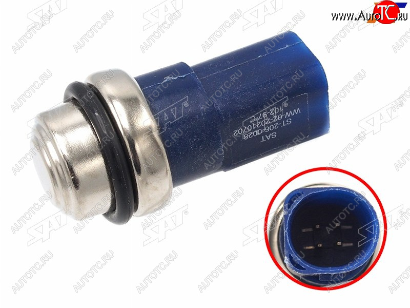 359 р. Датчик температуры ОЖ AUDI A4 94-04 A6 97-05 VW PASSAT 94-05 SAT ST-206-0028  с доставкой в г. Вологда
