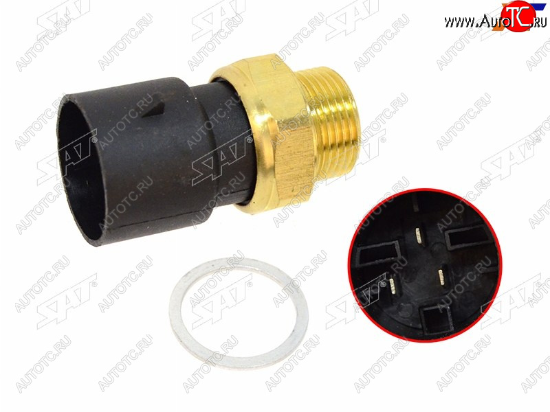 669 р. Датчик температуры ОЖ OPEL ASTRA F 91-01 CORSA AB 82-00 VECTRA AB 88-03 SAT ST-206-0046  с доставкой в г. Вологда