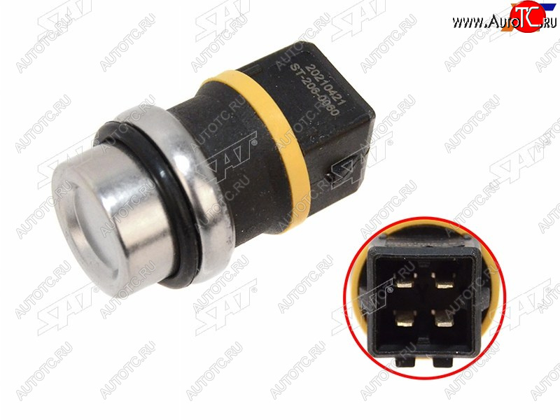 280 р. Датчик температуры ОЖ VW POLO 85-94GOLF 2,3AUDI 80 87-94 SAT ST-206-0060  с доставкой в г. Вологда