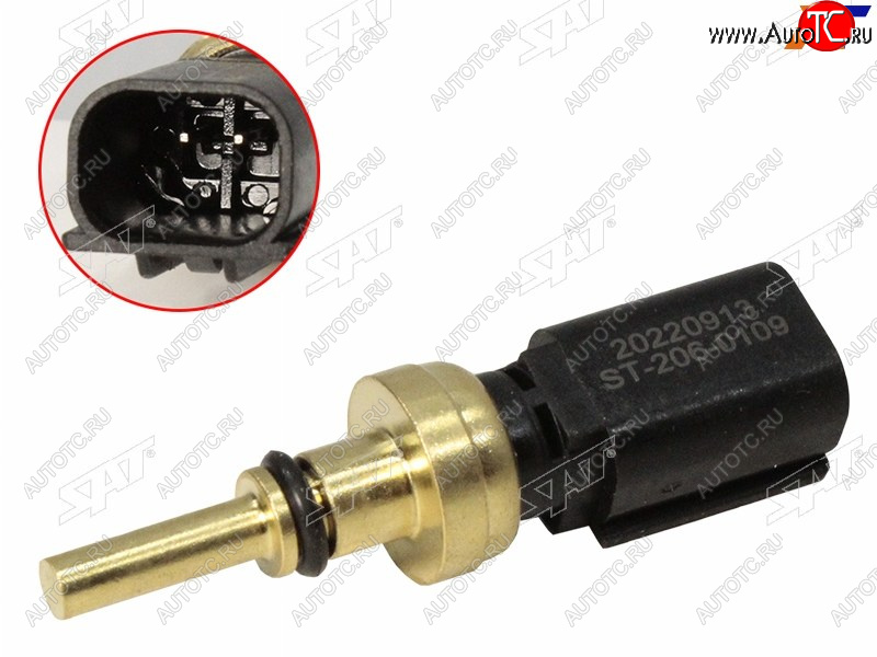 1 379 р. Датчик температуры ОЖ TOYOTA CAMRY 70 17- COROLLA 18- LC 300 21- RAV4 18- HIGHLANDER 20- SAT ST-206-0109  с доставкой в г. Вологда