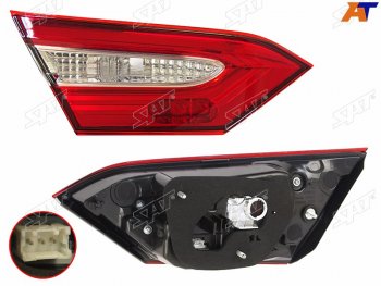 4 999 р. Левый фонарь (внутренний) SAT Toyota Camry XV70 дорестайлинг (2017-2021)  с доставкой в г. Вологда. Увеличить фотографию 2