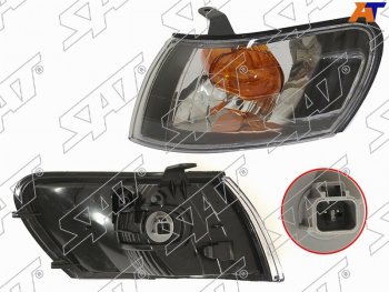 959 р. Габарит TOYOTA COROLLA 97-02 LH черный хрусталь SAT ST-212-15D8BL, st21215d8bl SAT ST-212-15D8BL  с доставкой в г. Вологда. Увеличить фотографию 2