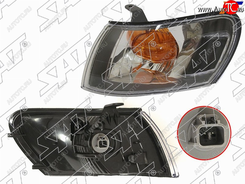 959 р. Габарит TOYOTA COROLLA 97-02 LH черный хрусталь SAT ST-212-15D8BL, st21215d8bl SAT ST-212-15D8BL  с доставкой в г. Вологда