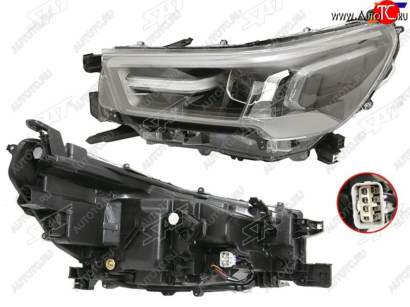 20 999 р. Фара левая (LED) SAT  Toyota Hilux  AN120 (2020-2025) 2-ой рестайлинг  с доставкой в г. Вологда