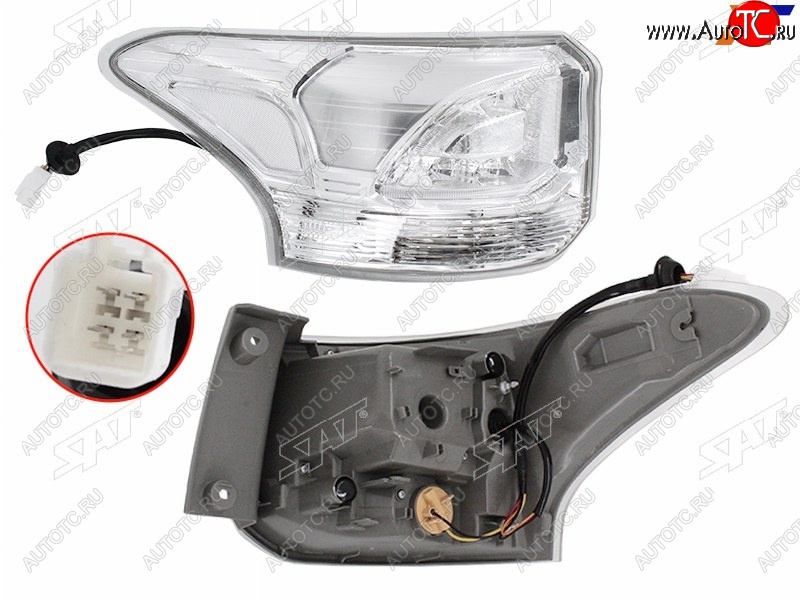 7 399 р. Фонарь задний левый (внешний, LED) SAT  Mitsubishi Outlander  GF (2014-2016) 1-ый рестайлинг  с доставкой в г. Вологда