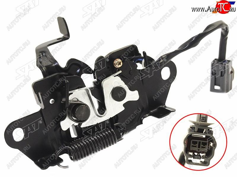 1 299 р. Замок капота (под концевик) SAT  Mazda 3/Axela  BM (2013-2019) дорестайлинг седан, дорестайлинг, хэтчбэк, рестайлинг седан, рестайлинг, хэтчбэк  с доставкой в г. Вологда