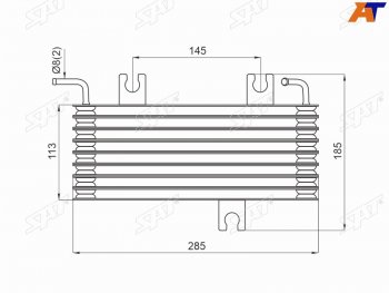 6 349 р. Радиатор охлаждения CVT NISSAN QASHQAI 06-13 SAT ST-21606-JD30D  с доставкой в г. Вологда. Увеличить фотографию 2