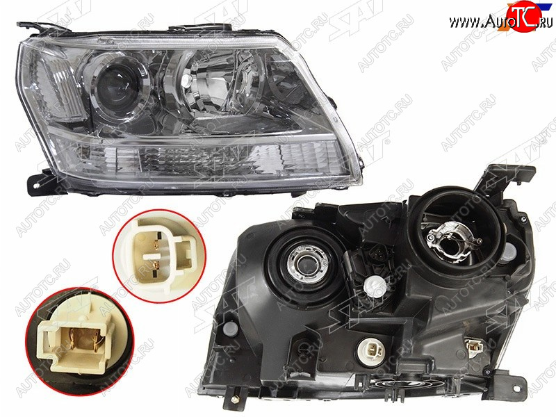 7 899 р. Фара правая (галоген, с электрокорректором) SAT Suzuki Escudo 3 дорестайлинг (2006-2008)  с доставкой в г. Вологда