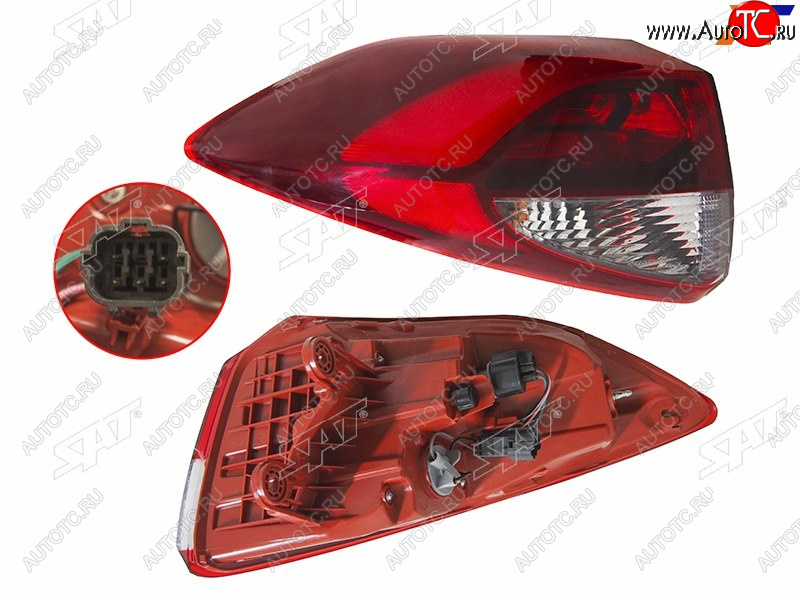 5 549 р. Фонарь задний левый (внешний, LED) SAT Hyundai Tucson TL дорестайлинг (2015-2018)  с доставкой в г. Вологда