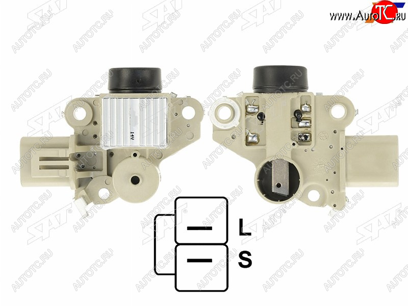 589 р. Реле-регулятор напряжения генератора KIA SEPHIASHUMARIOHYUNDAI COUPESANTA FESONATA 95- G6BAD4F SAT ST-235-0006  с доставкой в г. Вологда