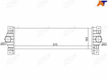 15 449 р. Интеркулер SSANG YONG ACTYONKYRON 2.0Xdi 05- SAT ST-23711-09050  с доставкой в г. Вологда. Увеличить фотографию 1