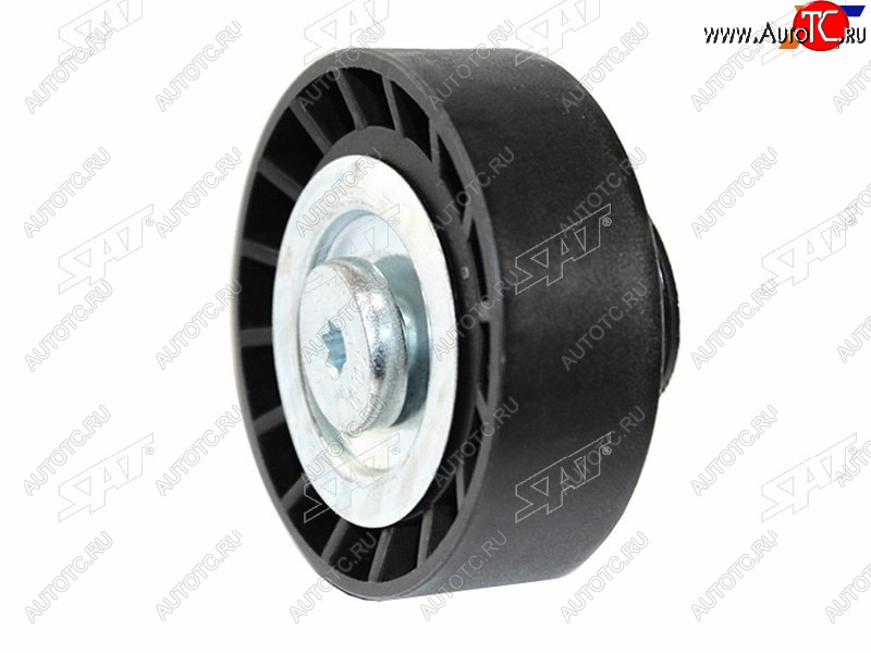 389 р. Ролик приводного ремня обводной HYUNDAI I10I20I30I40IX20IX35KIA CEED 1,4-1,7CRDI (гладкий) SAT ST-25287-2A010  с доставкой в г. Вологда