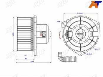 Мотор отопителя салона Nissan March 92-02  Cube 98-02  Micra 92-03 SAT ST-27220-72B00