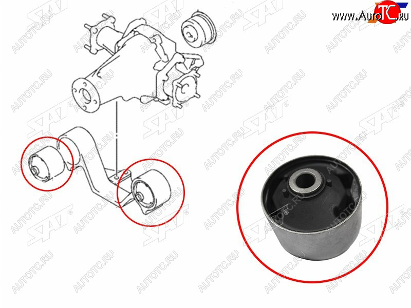 1 169 р. Сайлентблок Suzuki Escudo 05-08  Grand Vitara 05-16 SAT ST-27562-66J20  с доставкой в г. Вологда