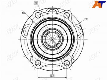 Ступичный узел задн. SUBARU FORESTER SH  IMPREZA GH3,GH7,GH8  LEGACY BM -11 SAT ST-28473-FG000