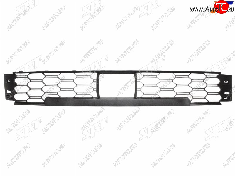 1 299 р. Нижняя решетка переднего бампера SAT  Skoda Rapid  MK2 (2019-2025) (под датчик дистанции)  с доставкой в г. Вологда